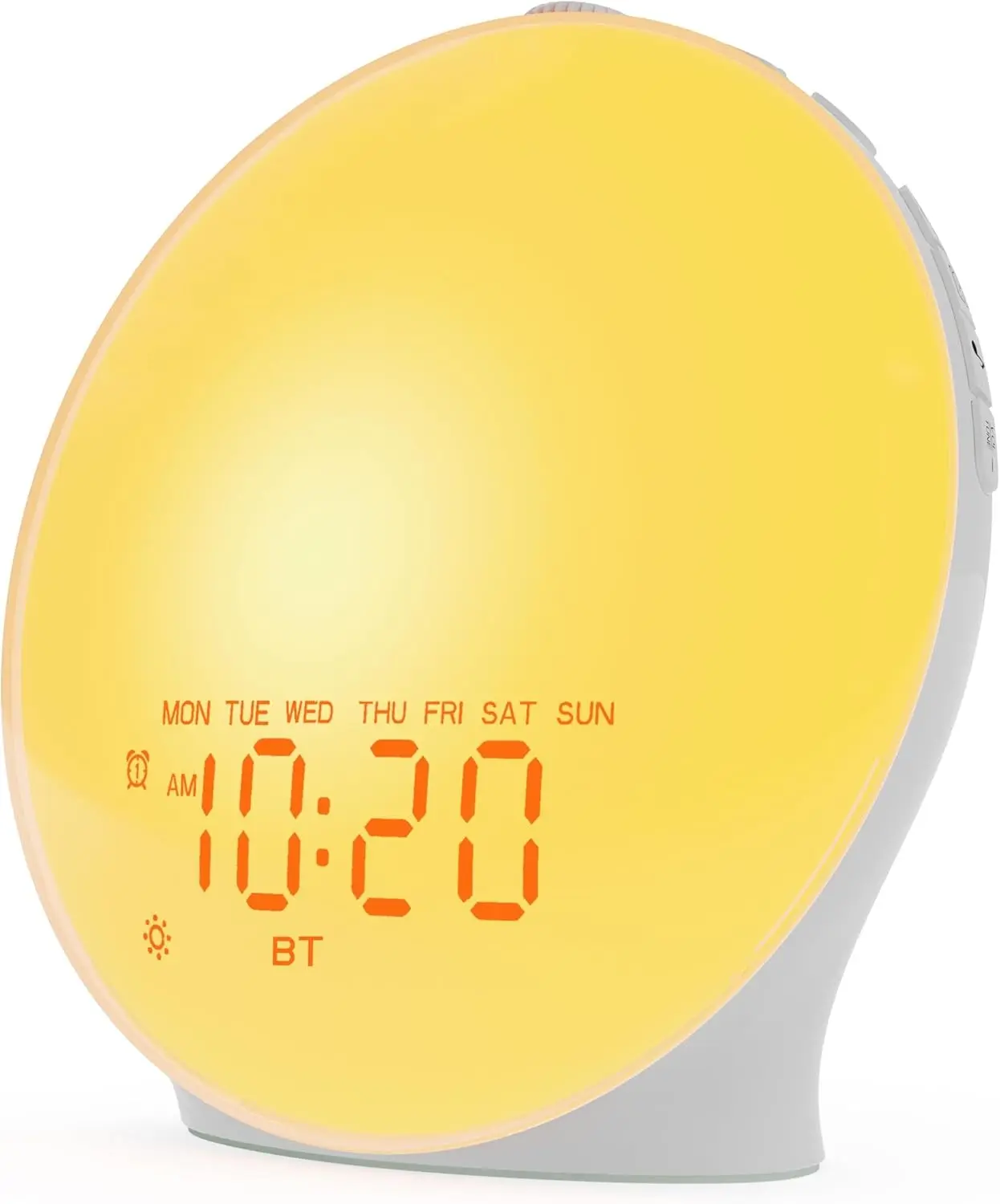 Sunrise Alarm Clock White Noise Machine with 25 Nature Sleep Sounds, Fully Dimmable Clock for Bedrooms, Heavy Sleepers, 17 Light Modes, Bluetooth Speaker