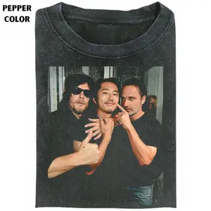 The Walking Dead Cast T-shirt, Daryl, Glenn, Rick Graphic Tee, TV Show Inspired, Unisex Casual Shirt, Vintage Style, Gift for Men, Gift for Women, Crew Neck T-shirt, Trending T-shirt