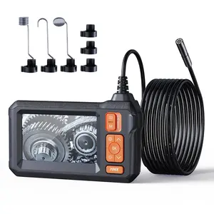 Endoscope Camera with Light, 1080P Borescope with 4.3'' LCD Screen, 16.5FT Semi-Rigid Cable, 8 Adjustable LED Lights, IP67 Waterproof Inspection Camera for Car, Pipe, Wall