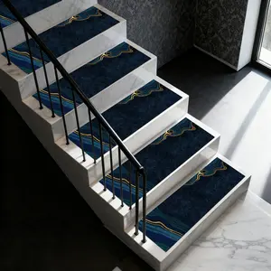 Non-Slip Stair Carpet, Stair Runner, Step Protection Carpet, Decorative Bordered Stair Mat for Home Decoration & Bedroom Accessories - Suitable for Indoor, Outdoor Stairs & Multiple Scenarios