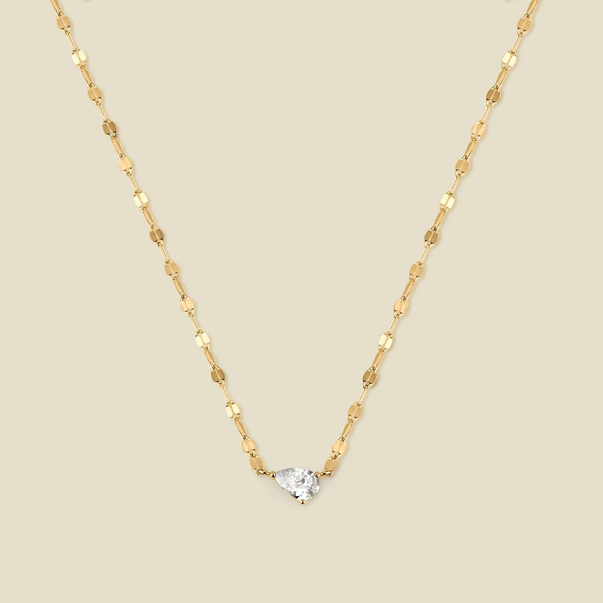 Dew Drop Solitaire Necklace