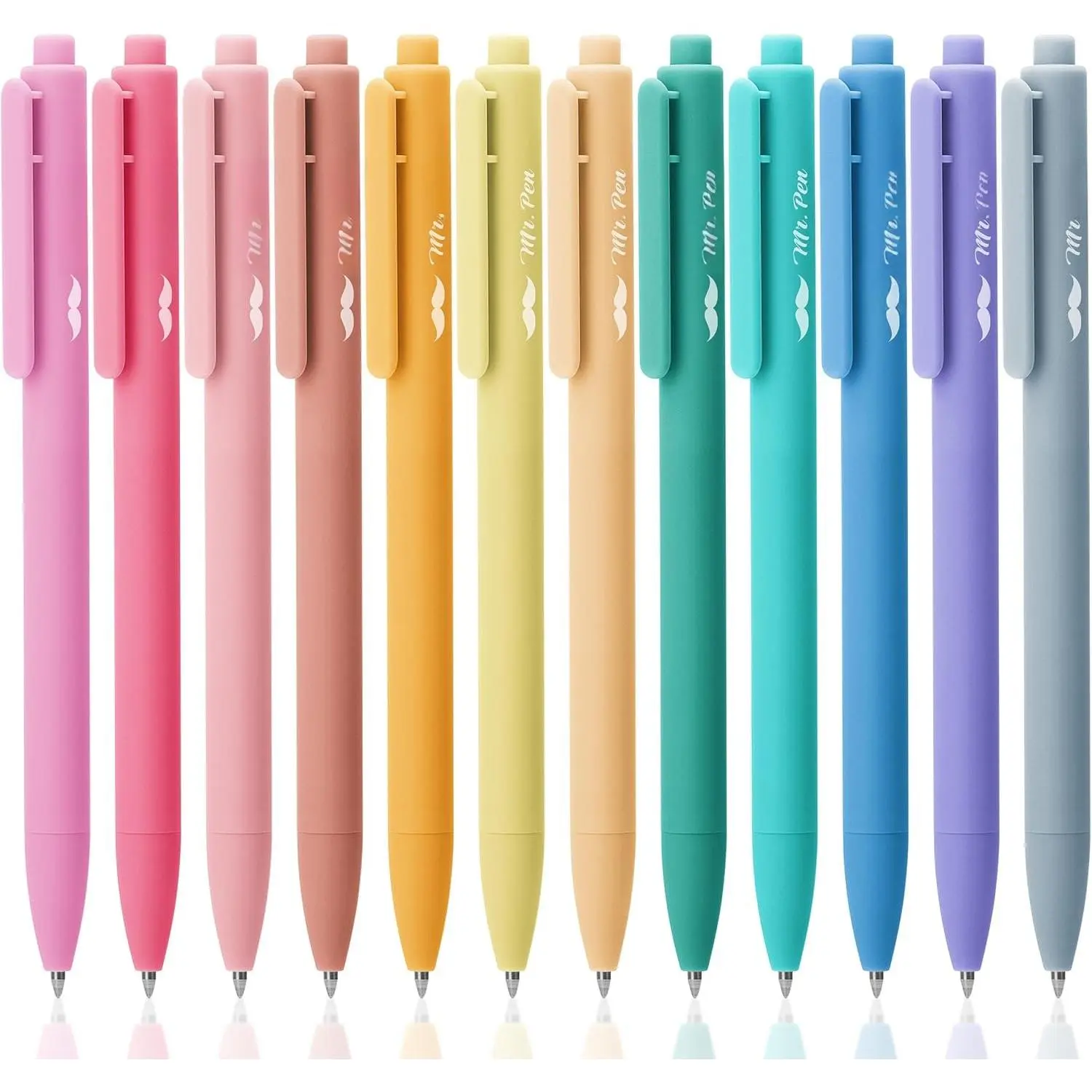 - Retractable Gel s, 12 Pack, Assorted Colors, Fast Dry, Gel s Fine Point 0.7mm