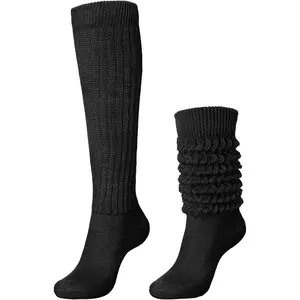 Glitopper Slouch Slouchy Socks Pack Knee High Scrunch 80s 90s Stacked Boot Socks