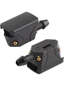 2 PCS Front Windshield Washer Nozzles, 4 Holes Car Windshield Washer Wiper Arm Sprayer, Auto Left Right Windshield Washer Squirter Nozzle Replacement, Universal Vehicle Accessories, Car Wash Accessory