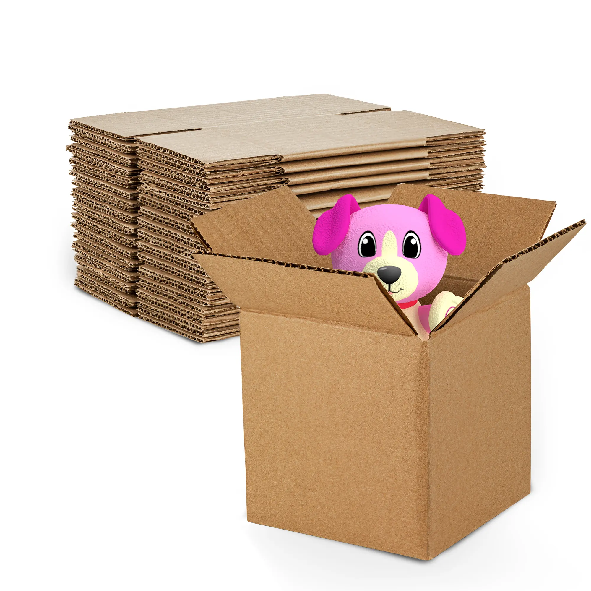 MT Products Corrugated Cardboard Shipping Boxes - Pack of 10, Heavy-Duty Packages for Mailing Fragile Computers & Office Equipment, Office Stationery, Gifts