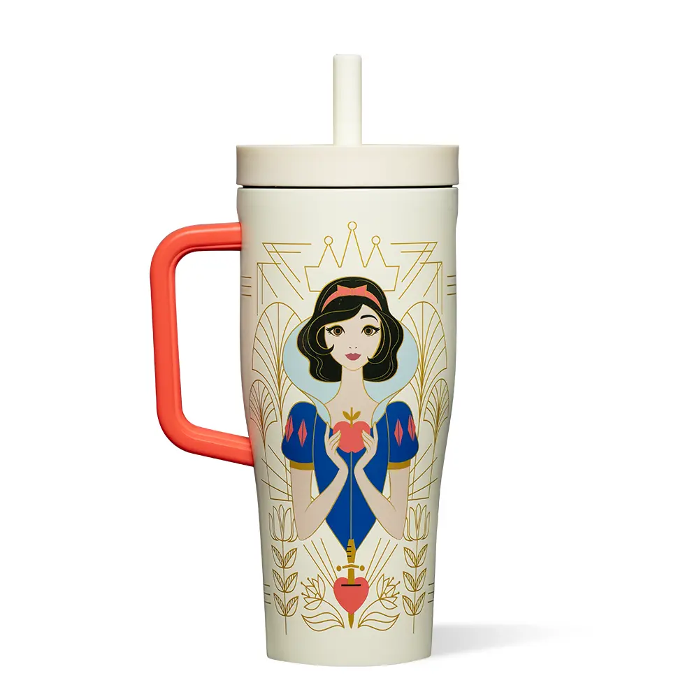 Disney Princess Leakproof Cruiser Water Bottle, Portable Cup with Lid for Daily Use