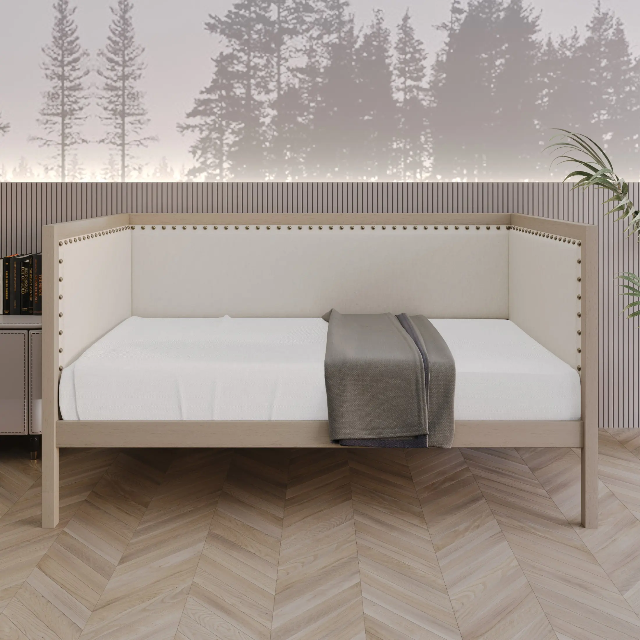 Favorer Cairo Upholstered Daybed for Bedroom or Living Room
