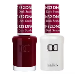 DND 432 Dark Scarlet Gel and Lacquer Duo nail care nail art