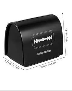 Blade Disposal Case Safe Storage Bank for Used Safety Razor Blades Safe Guard Boxes Metal