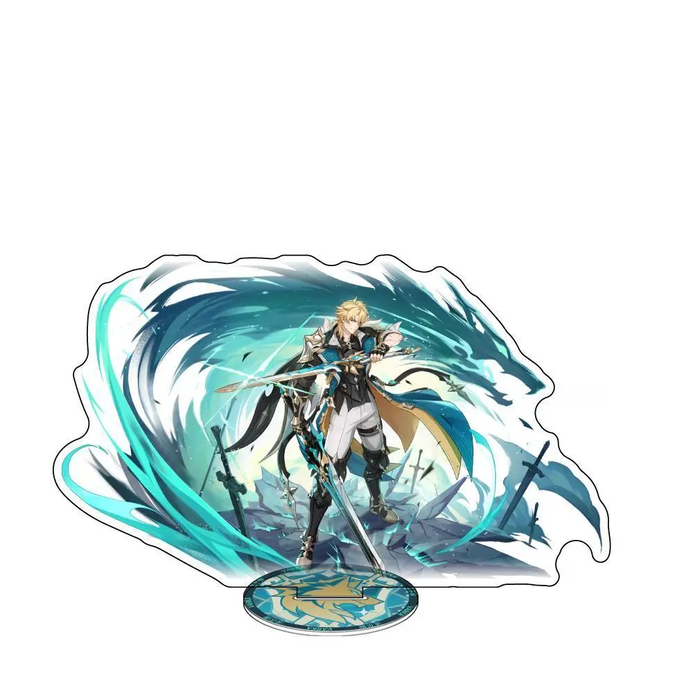 Genshin Impact Anime Design Acrylic Stand Figure, Collectible Gaming Video Games Figure of Xilonen-Kinich Mualani, Stress Relief Toy Gift for Anime Fans