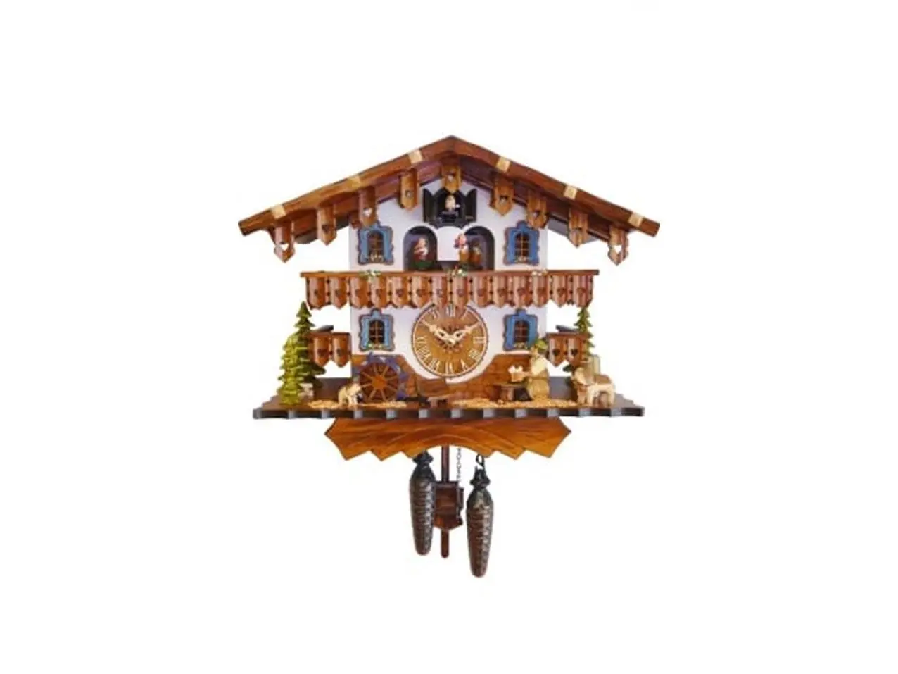 ENGS 447QMT Engstler Battery-Operated Full-Size Decorative Wall Cuckoo Clock, Decorative Wall Clocks