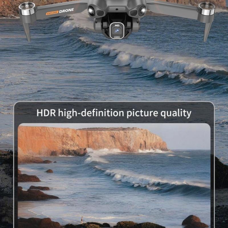 8K  Foldable FPV Drone with Brushless Motors - 2000m Long Control Range, 100m Max Flight Height, 7m/s Speed, 244g Lightweight, 2 Batteries, 360° Obstacle Avoidance & Optical Flow Hovering