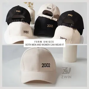 Custom Embroidered Year Personalized Embroidered Baseball Cap Cotton Adjustable Personalized Birthday