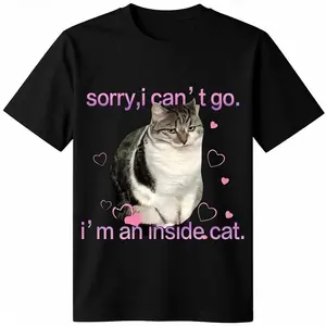 I'm an Inside Cat Y2k Funny Tee for Men and Women, Unhinged Graphic Tees, Funny Sweatshirt Exchange