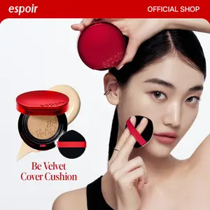 [Espoir Official][25 Shades] Be Velvet Peptide Cover Cushion Foundation | Full Coverage, Zero Oxidation, Lightweight Semi-matte Finish, Long-lasting | Vegan K-beauty