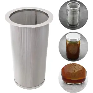 Cold Brew Coffee Filter for Wide Mouth Mason Jar,  Grade 304 Stainless Steel, Ultra Fine Mesh,  and Fruit infuser, Iced Coffee Maker, Iced  Maker, Cold Brew Coffee Maker