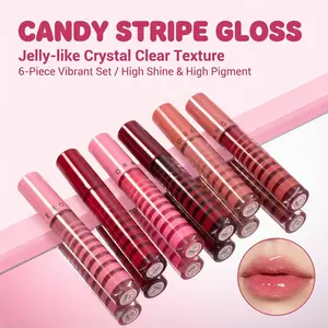 HERORANGE 6-Piece Long-Lasting Lip Stain Set Waterproof Non-Transfer Smudge Proof Hydrating Matte Finish Korean Liquid Lipstick for Festival Party Stage Makeup Perfect Gift for Women！