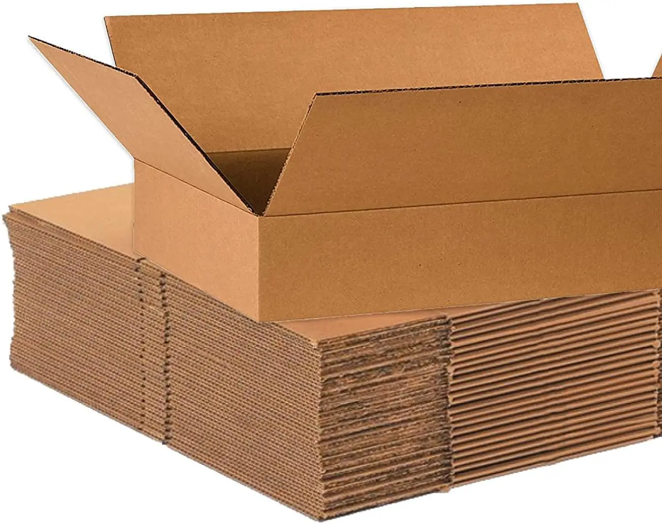 FixtureDisplays® 25 PK Shipping Boxes Flat 24"L x 14"W x 4"H, Corrugated Cardboard Box for Packing, Moving and Storage 24X14X4-25PK-NF