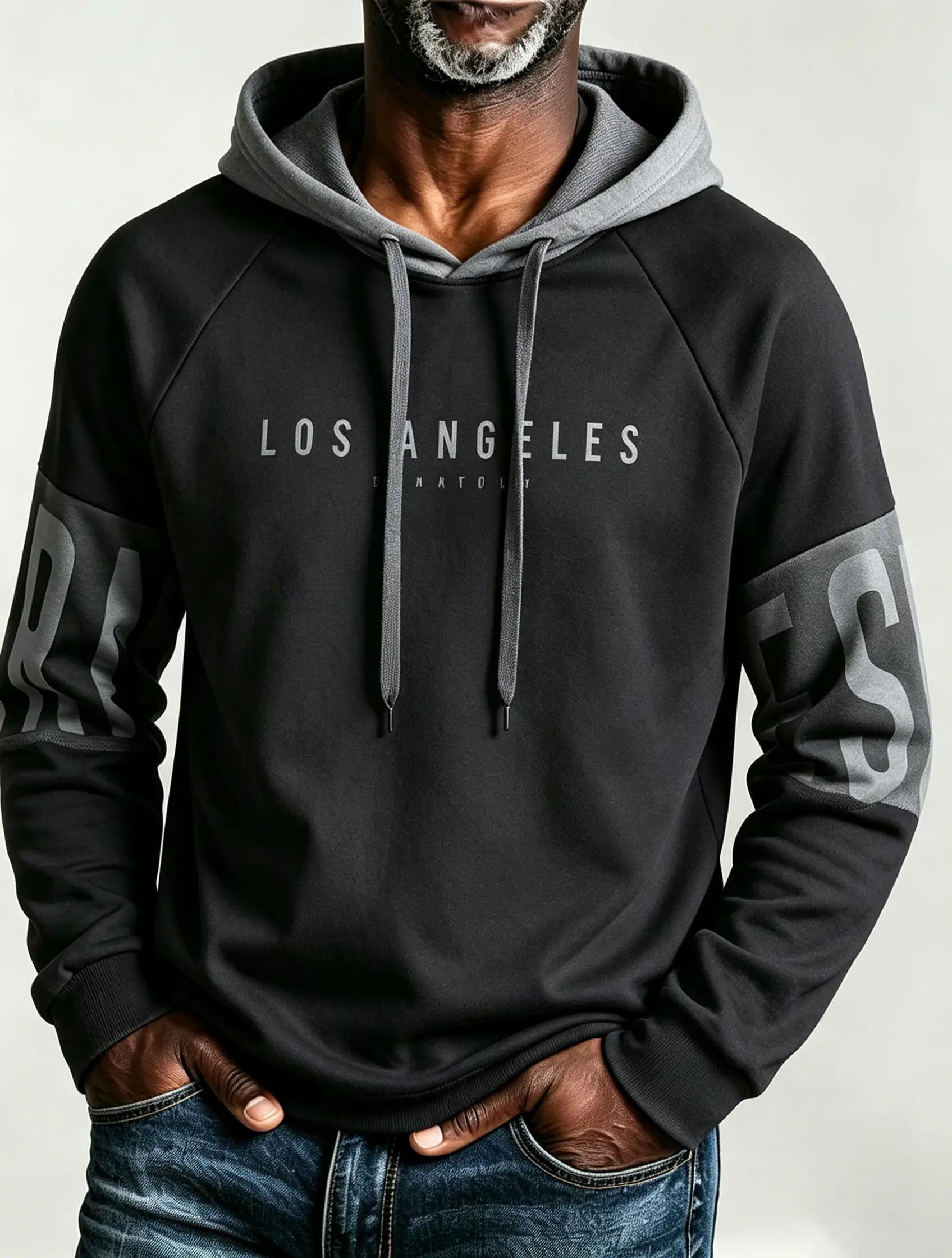 long sleeve pullover sweatshirt Men's Long Sleeve Pullover Hoodie Sweatshirt Graphic Streetwear Casual Loose Fit Fashion Top Menswear Wetsuit Black