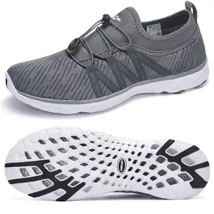 ALEADER Men's Breathable Quick-Drying Watershoes Classic Non-Slip Barefoot Shoes for Outdoor Beach Swimming Kayak Surfing