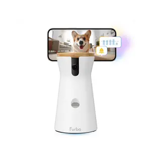 Furbo 360° Dog Camera [Nanny Edition - Unlock with Paid Subscription] Home Security Smart Dog Camera, Barking & Safety Alerts, Pet Camera with Speaker, Smart Home Indoor Puppy Cam w Phone App & Color Night Vision - 3mo Minimum Subscription Required