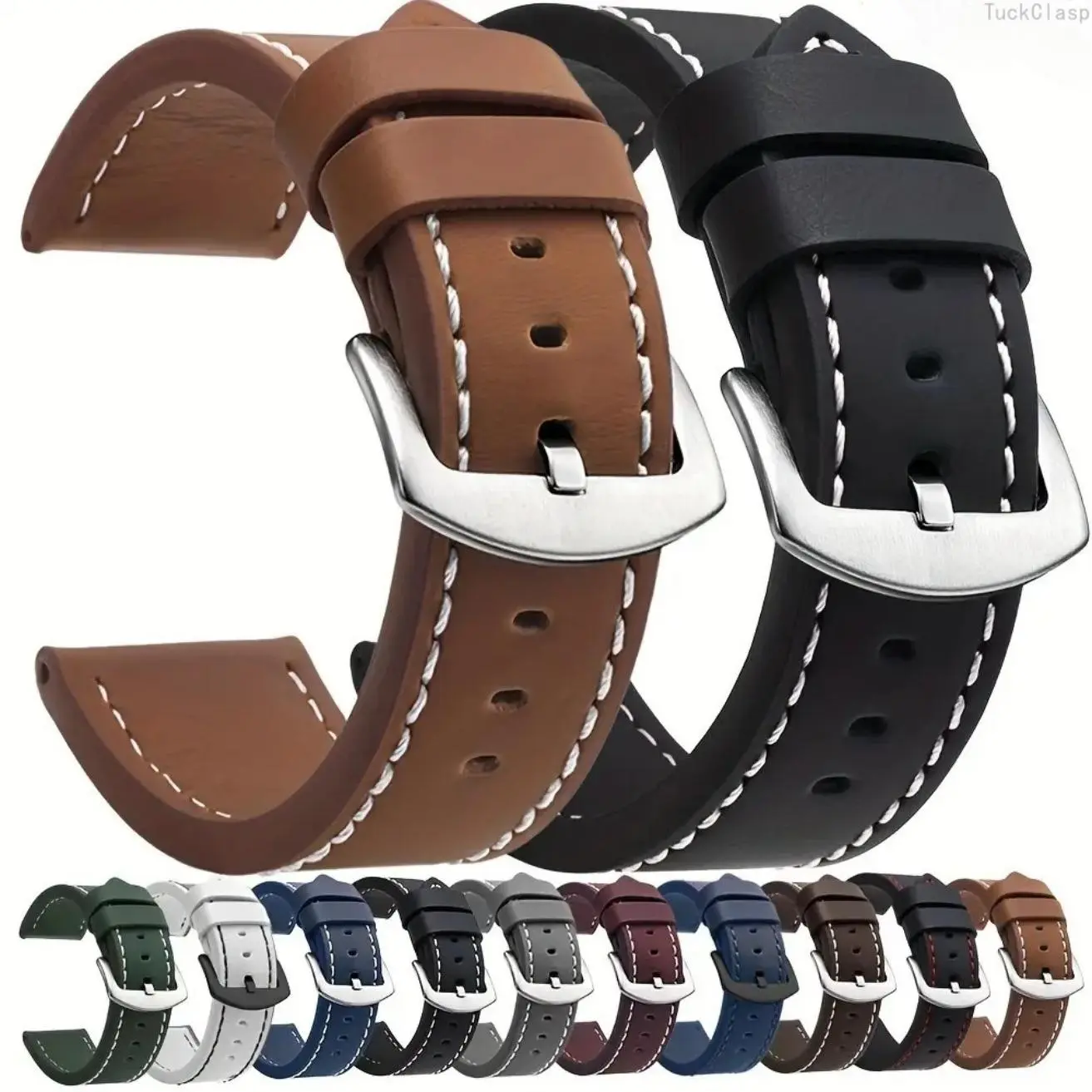 2026 New 20mm/22mm Retro Business Watch Band, Classic Strap for Samsung Galaxy Watch 6/5/4/Active 2/3, Durable Stylish Replacement for Everyday & Spring Wear, Smartwatch