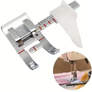 Adjustable Guide Sewing Machine Presser Foot, Fits Low Shank Domestic Machines, Compatible with Brother, Babylock, Singer, Janome, Juki
