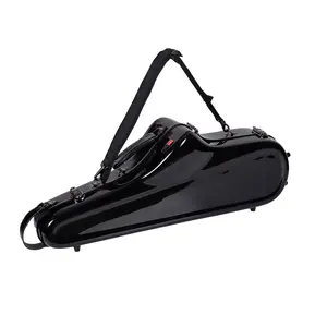 Crossrock Tenor Saxophone Fiberglass Case with Backpack Straps