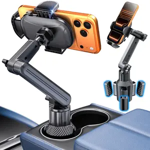 eSamcore phone holder for Car Mount 15" Height Car Cup Holder Phone Mount Heavy-Duty Holders for Car Truck Cup Holder for 4.7”-7” Cellphone Stand Phone Holder iPhone Samgsun Google Car Gadgets Car Accessory