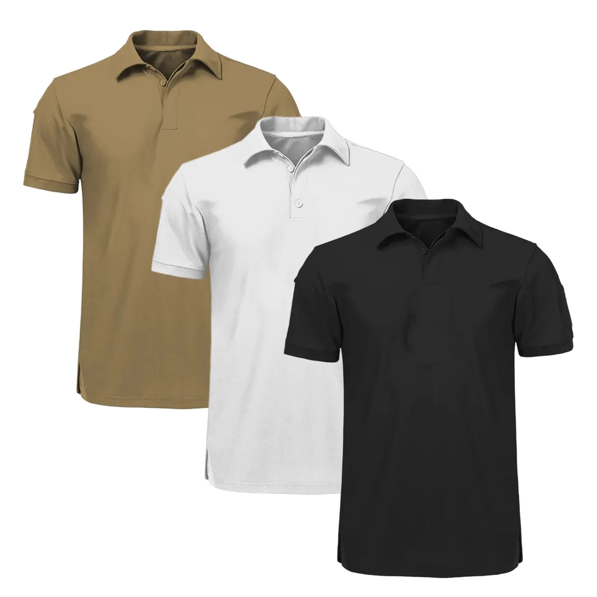 3-Pack Men's Polo Shirts – Soft Breathable Cotton, Comfortable Short Sleeve Casual Fit, Classic Collared Polo Shirts for Work, Golf, Travel & Everyday Wear Garment,clothes for back to school,first day of school outfits
