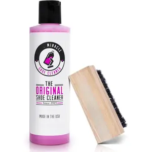 Shoe Cleaner Kit with Bottle and Brush For Fabric Cleaner For Leather, Whites, Suede and Nubuck Sneakers