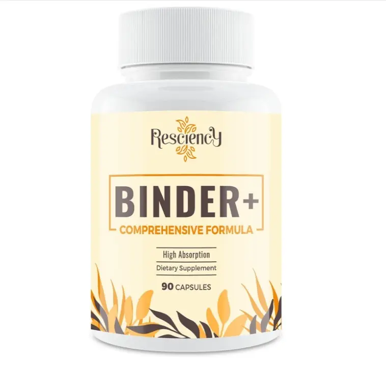 Resciency Detox Binder Supplement – Activated Charcoal, Zeolite, Bentonite Clay, Milk Thistle, Proprietary Blends - Liver & Gut, Max Absorption, 90 Vegan Capsules