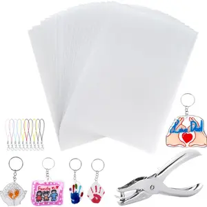 Shrink Plastic Sheets, Shrink Films Papers, Shrinky Art for Creative Handicrafts, Halloween and Christmas Ornaments