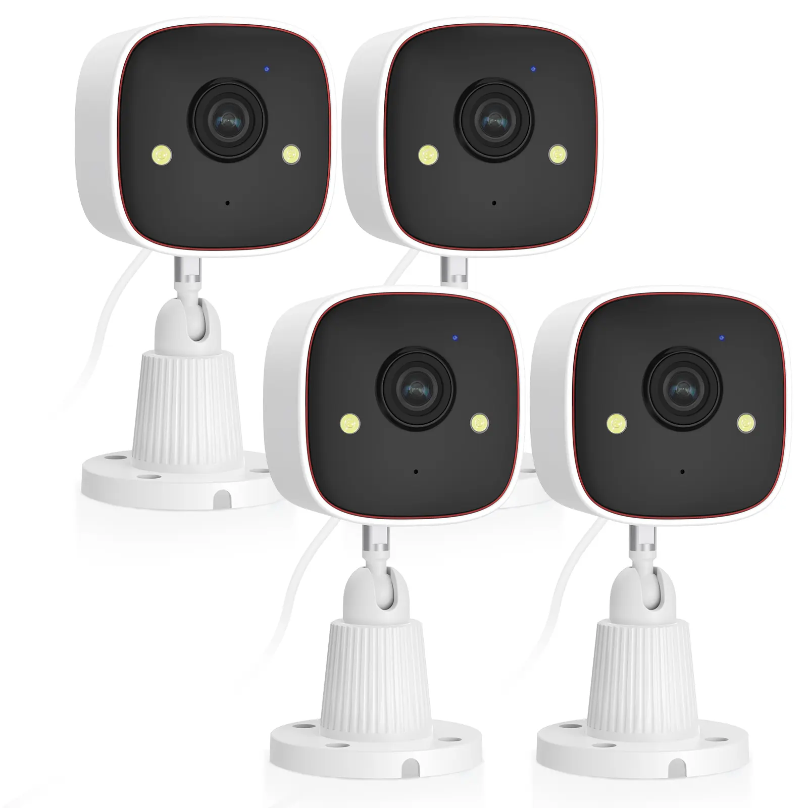 Jennov Outdoor/Indoor Security Cameras 5Ghz/2.4Ghz WiFi, 2K HD Color Night Vision/AI Human Motion Detection /2-Way Audio/IP66 Waterproof Monitor Security Camera for Home ,camara de seguridad,mini camera