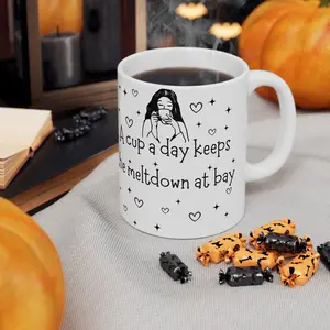 Magical Ceramic Mug: Perfect for Tea Lovers, Gift for Friends, Coffee Mug, Zodiac Gift, Home Decor, Cosmic Vibe