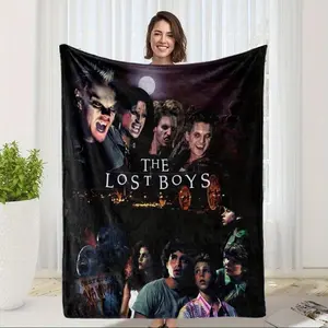 Lost Boys Blanket Flannel Polyester Never Grow Up Gift For Vampire Lovers Bed Coffin Night Market Nest All Season Half Moon Bay Approved