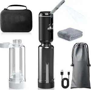 Portable Bidet for Travel, Rechargeable Travel Bidet Sprayer Fits Various Sizes of Water Bottles, Waterproof High Pressure Handheld Bidet for Women Men Personal Hygiene