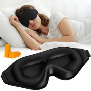 LMMAKE Professional 3D Sleep Mask - Deep Contoured Design with 100% Blackout & Silky Polyester Fabric - Perfect for Side Sleepers & Night Shifts