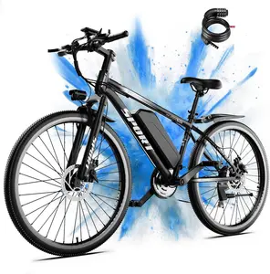 Electric Bike for Adults, 1500W Peak Mountain Ebike with 25 MPH, 65 Miles Range, 7 Speeds, 48V 10Ah Removable Battery 26" Ebike for Commute