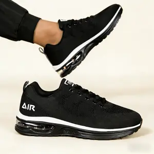 Men’s Breathable Mesh Cushion Workout Sneakers - Non-Slip Road Running Shoes, Runner Shoe for Running, Walking Activities