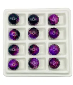 Create Your Own Mix – 16mm Dark Crackle Beads for Pens, Jewelry & Crafts
