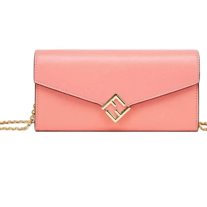 Pre-owned leather Small Leather Goods Fendi Wallet on Chain