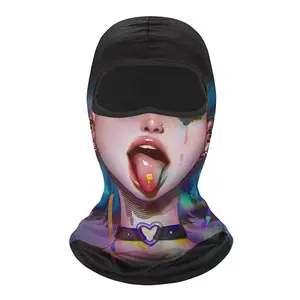 Outdoor Men's Neck Face Head Cover Multifunctional Balaclava Motorcycle Full Face Mask Elastic Riding Cap MTB Bicycle Headgear for Cycling Summer