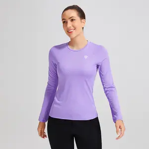 AFZ Women's Sporty Long Sleeve Sweatshirts - Crew Neck, Loose Fit Outdoor Activewear Clothing, Athleisure Yoga Wear, Athletic Workout Clothing, Fitness Training Top, Scoop Neck Comfy Basic Casual Tops