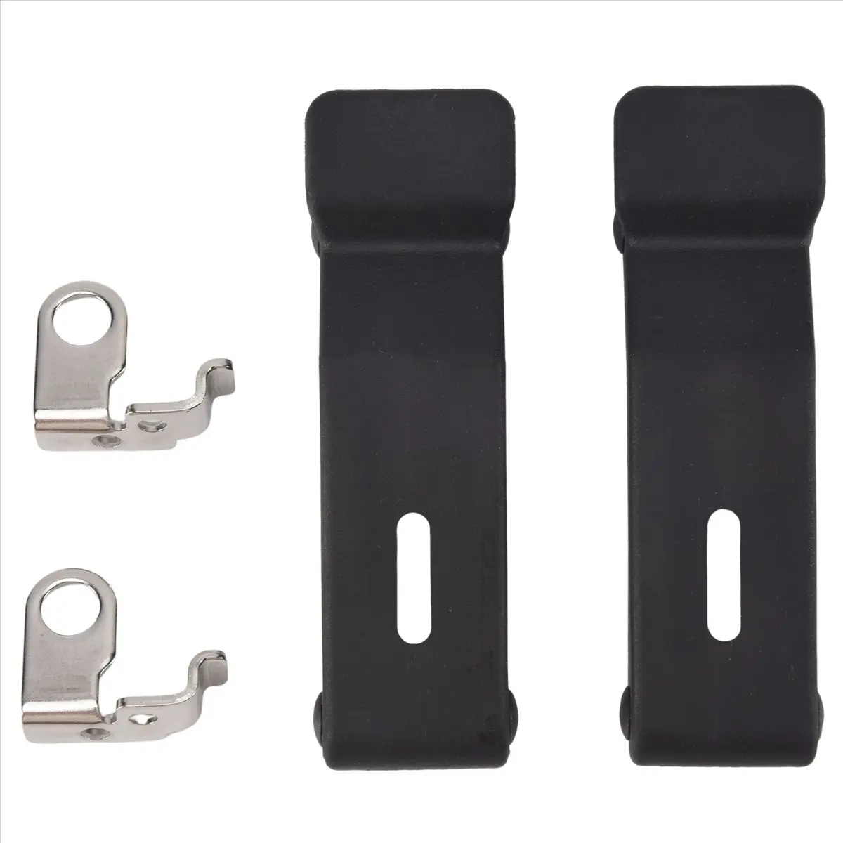 2-Pack 4-Inch Durable Flexible Metal-Rubber Concealed Toggle Latch for Polaris Sportsman 500,550,800,850,1000 Front Storage Rack, Storage Box Outdoor, Cargo Box, Boat Compartment, Easy Installation, Vibration Reduction, Long Usable Life