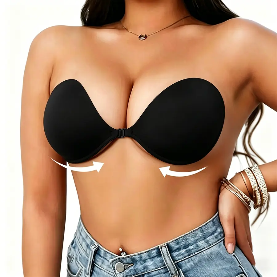 Reusable adhesive breast patches for women | Seamless silicone breast patches—invisible and feelless, medical-grade eco-friendly nonwoven adhesive, soft waterproof self-adhesive breast patches