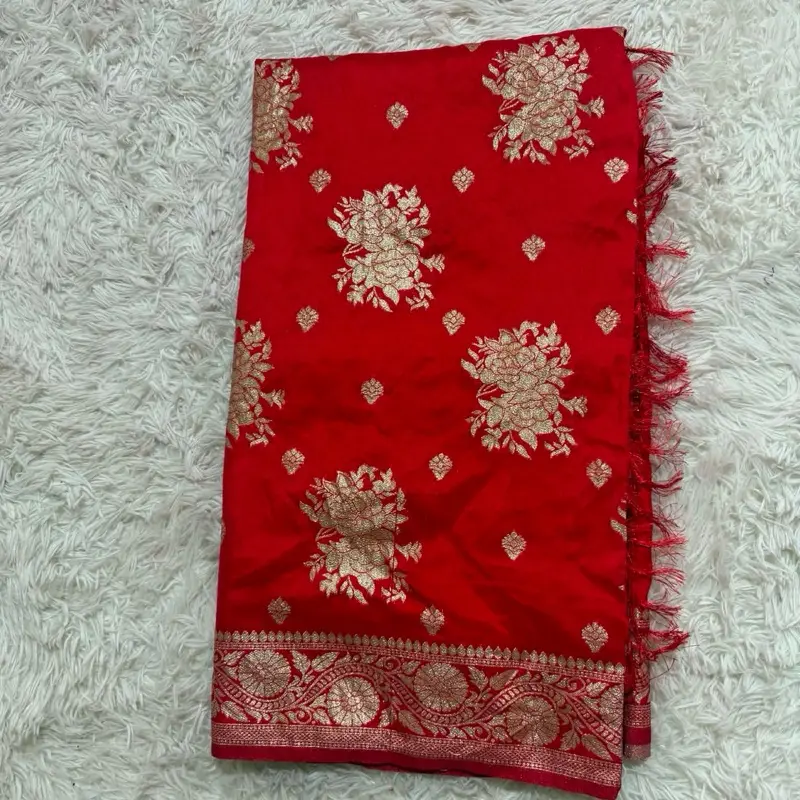 Women's Dola Silk Saree with Picco-Done Kari Work, Soft and Comfortable Traditional Ethnic Wear