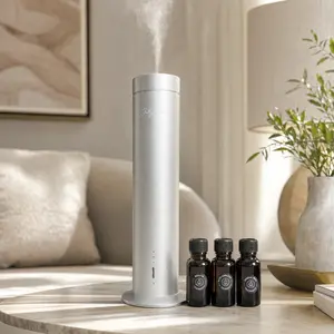 Premium Waterless Essential Oil Diffuser, Large Coverage Silent Scent Machine with Remote Control & Type-C Charging for Home, Bedroom