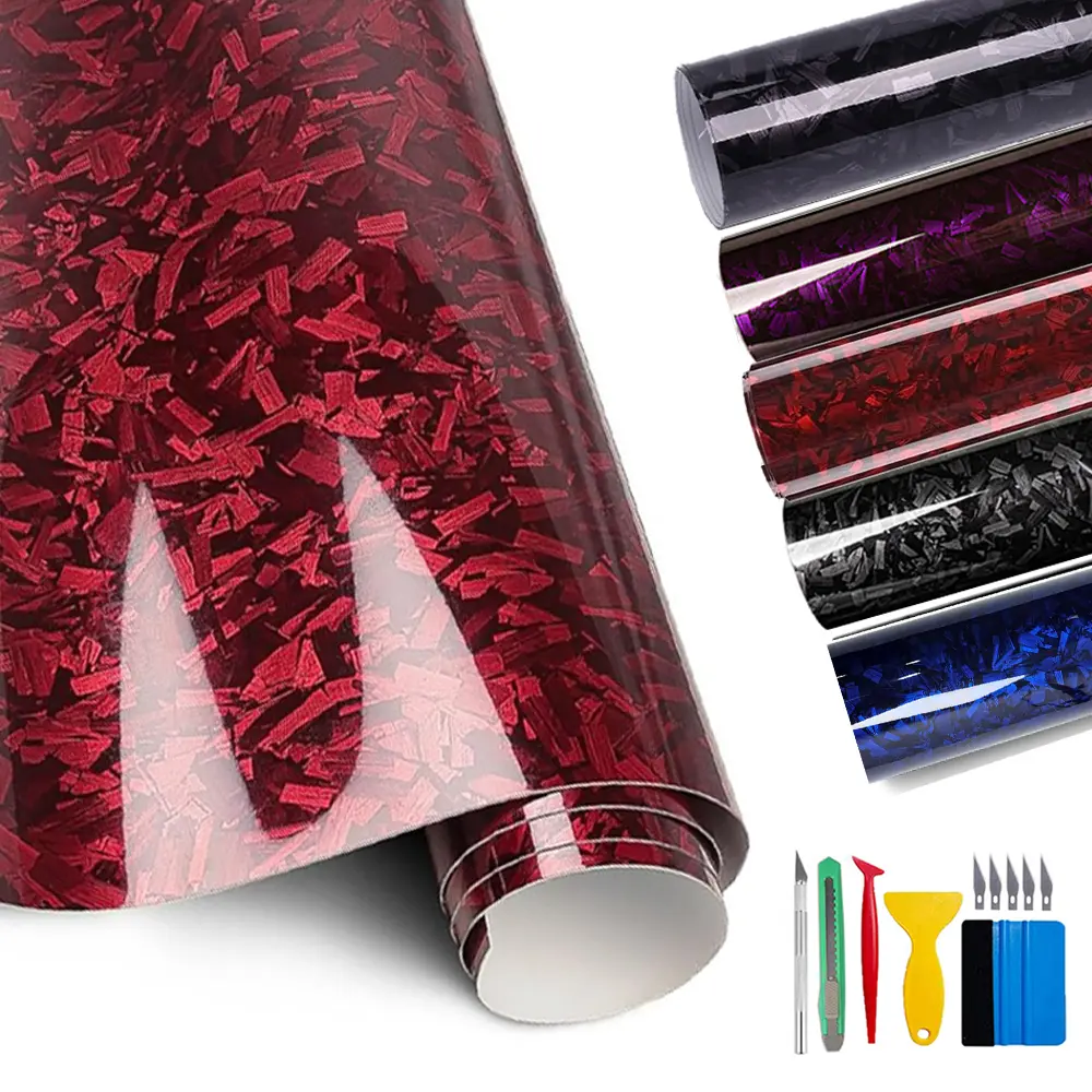 Car Wrap Vinyl (1ft x 5ft) - Gloss Paint Surface Protection Film with Air Release Automotive Wrap Vinyl Roll,Self Adhesive Car Wrap Film Automotive Vinyl Tape Roll, For Vehicle Motor Furniture DIY Interior,with Tools