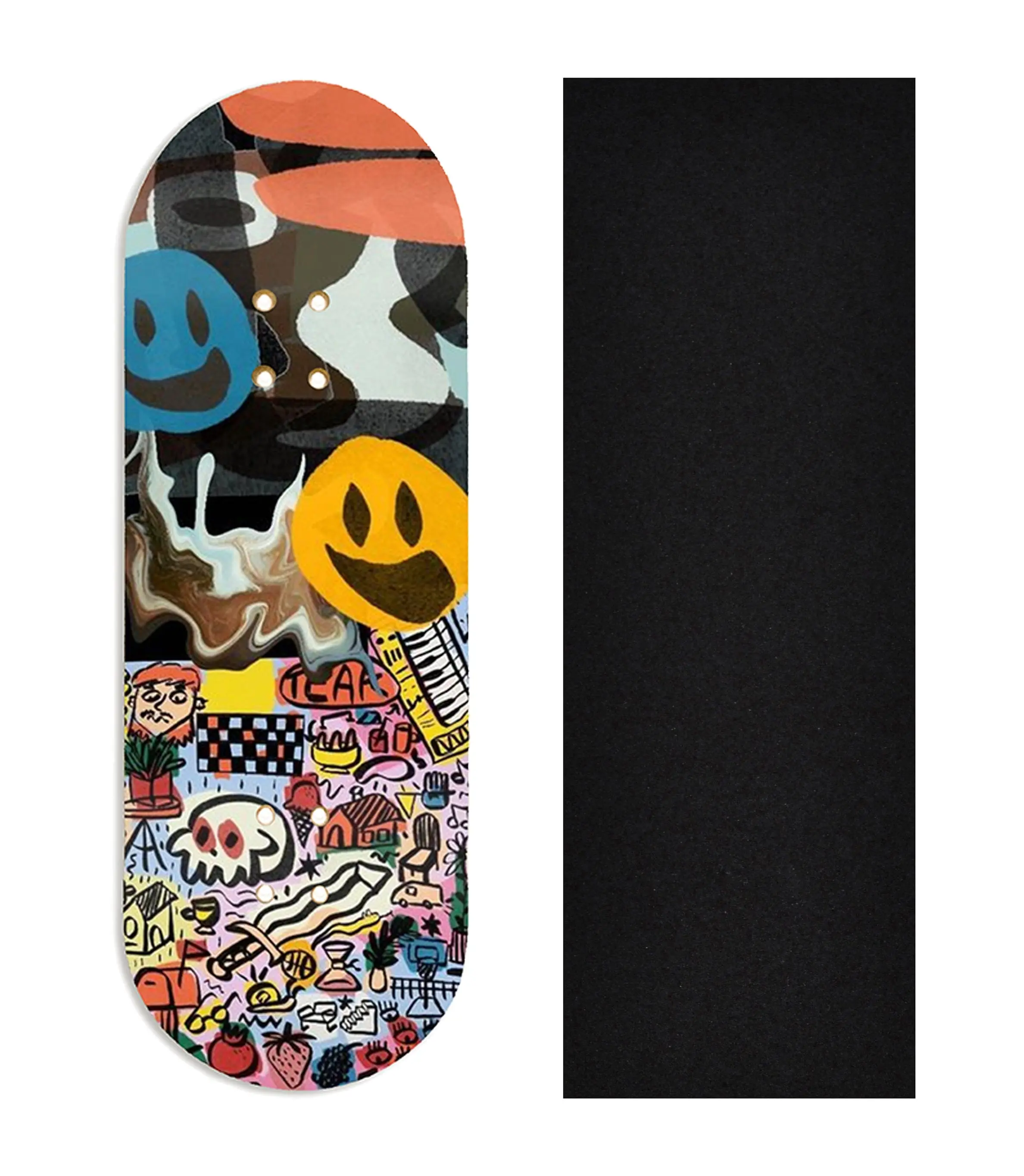 Heat Transfer Graphic Wooden Fingerboard Deck, @cizek.psd- Entry #134